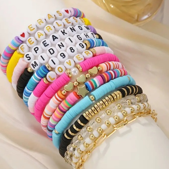 💛 14pcs Friendship Bracelets - Song Album Taylor Swift Eras Inspired - Picture 2 of 6